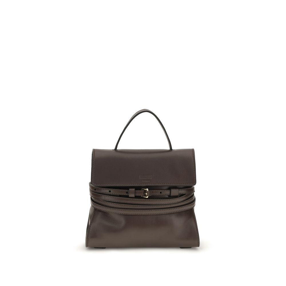 Braune Ziegenleder-Schultertasche