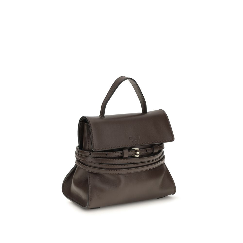 Braune Ziegenleder-Schultertasche