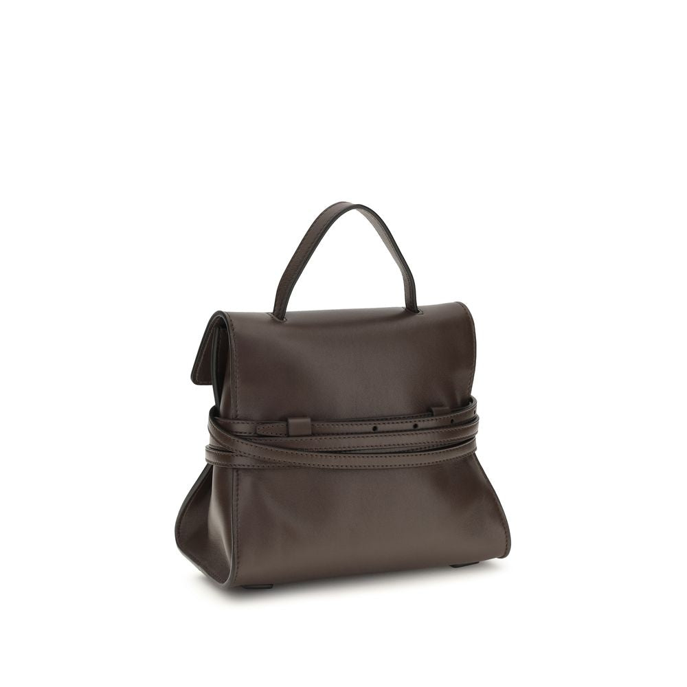 Braune Ziegenleder-Schultertasche