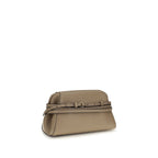 Beige Goatskin Shoulder Bag