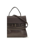 Braune Ziegenleder-Schultertasche