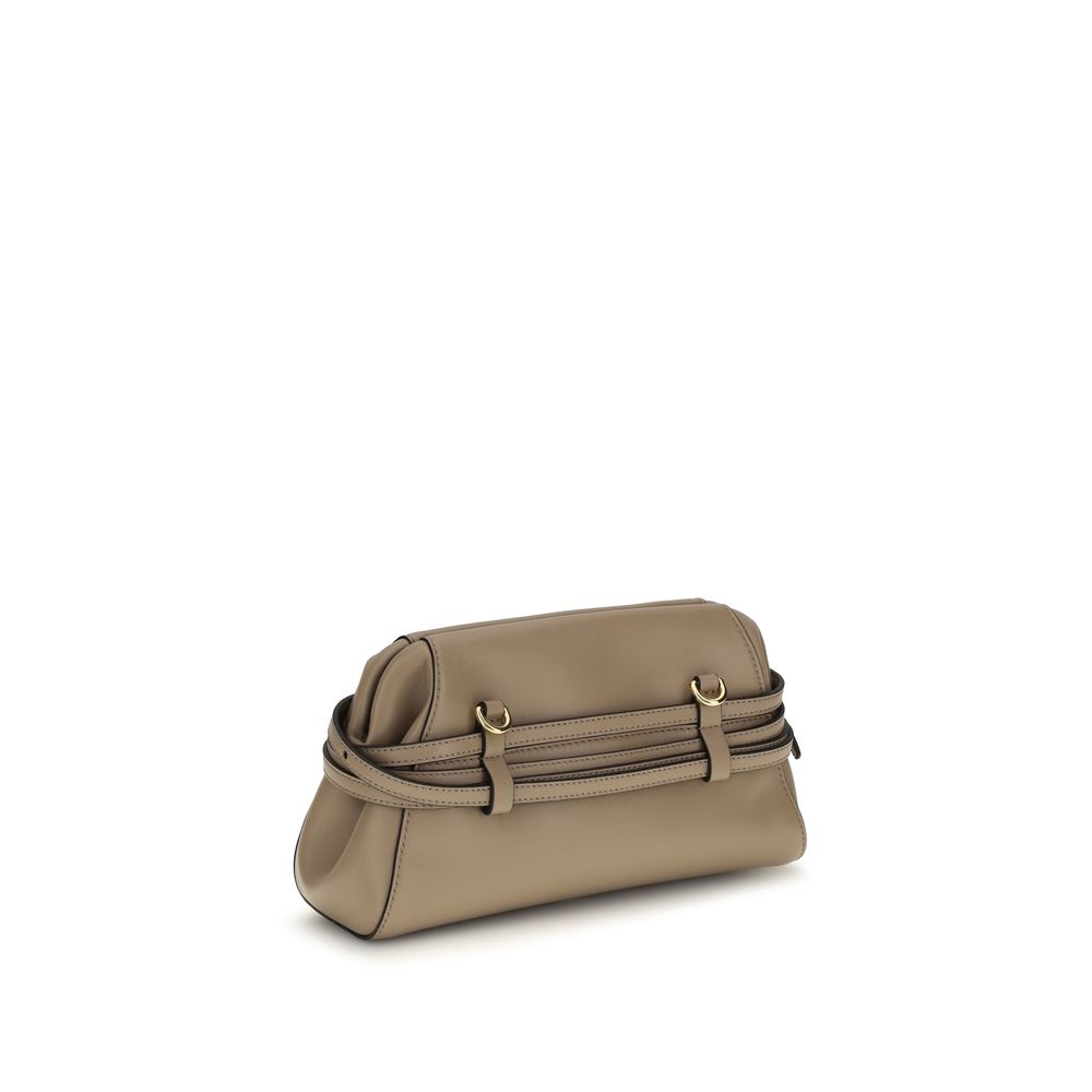 Beige Goatskin Shoulder Bag