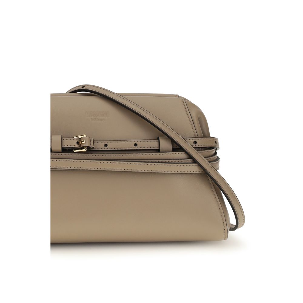 Beige Goatskin Shoulder Bag