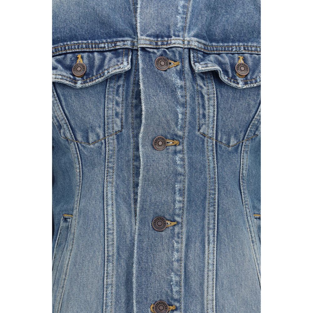 Blaue Jacke aus Ovis Aries Wolle Balenciaga