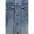 Blaue Jacke aus Ovis Aries Wolle Balenciaga