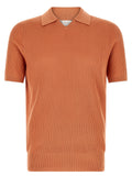 Orange Cotton Polo Shirt