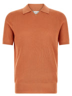 Orange Cotton Polo Shirt