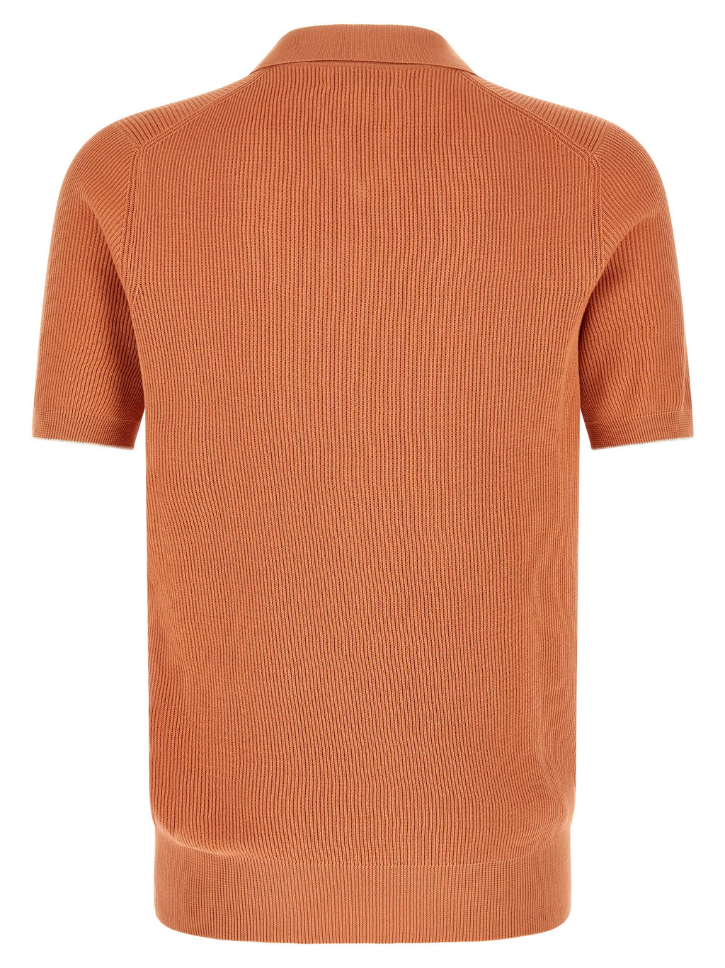 Orange Cotton Polo Shirt