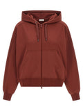 Sweatshirt aus Baumwolle in Bordeaux
