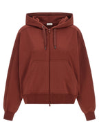 Sweatshirt aus Baumwolle in Bordeaux
