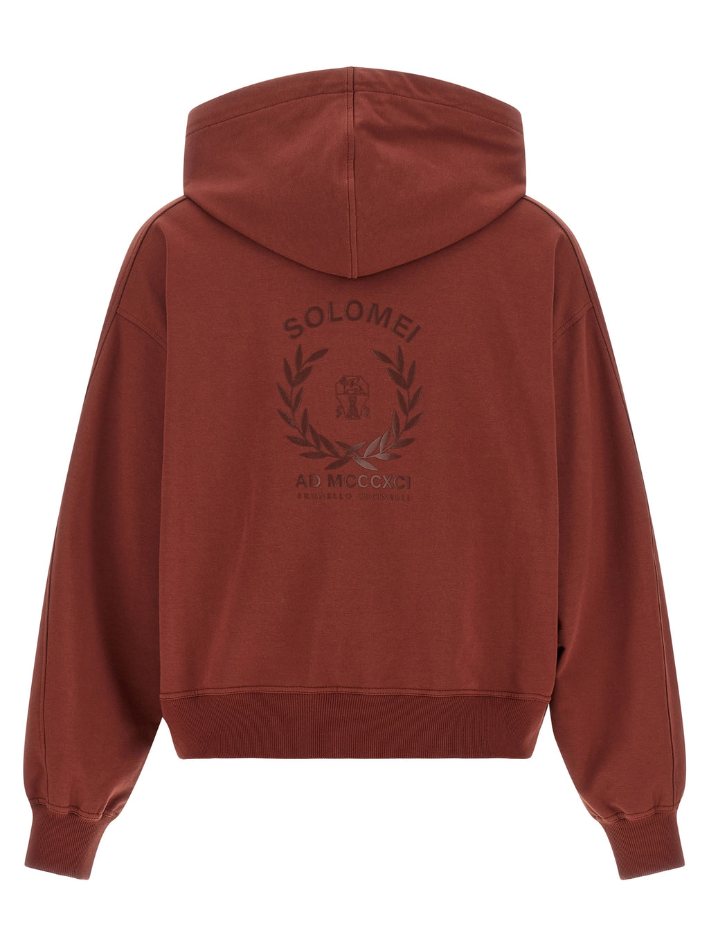 Sweatshirt aus Baumwolle in Bordeaux