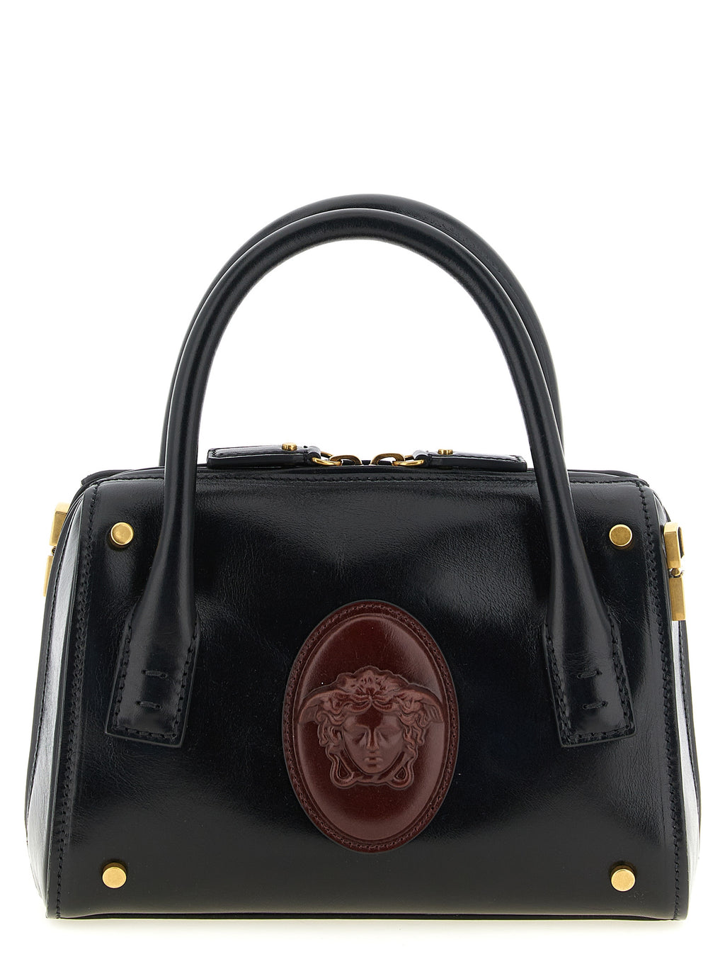 Schwarze Kalbsleder-Handtasche