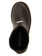 Braune PVC-Stiefeletten
