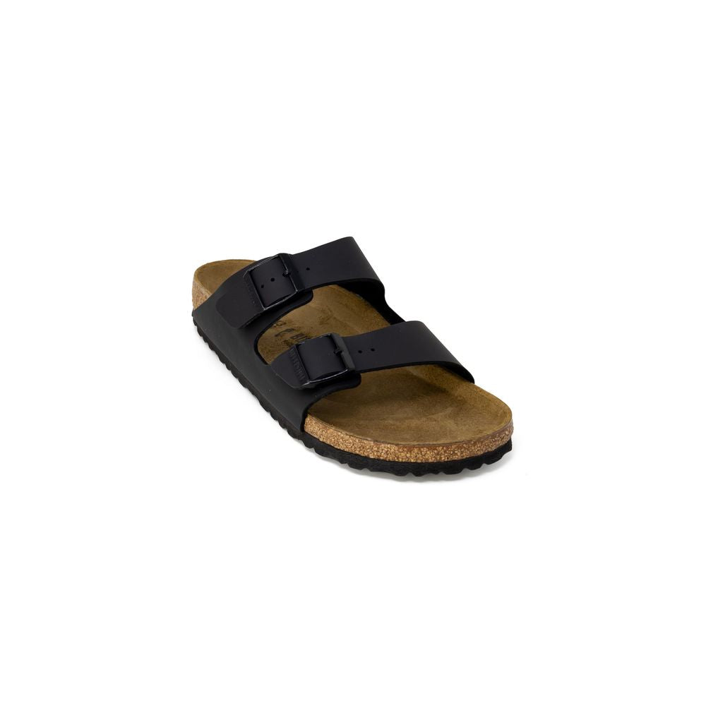 Birkenstock Schwarze flache Sandalen