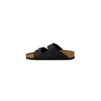 Birkenstock Schwarze flache Sandalen