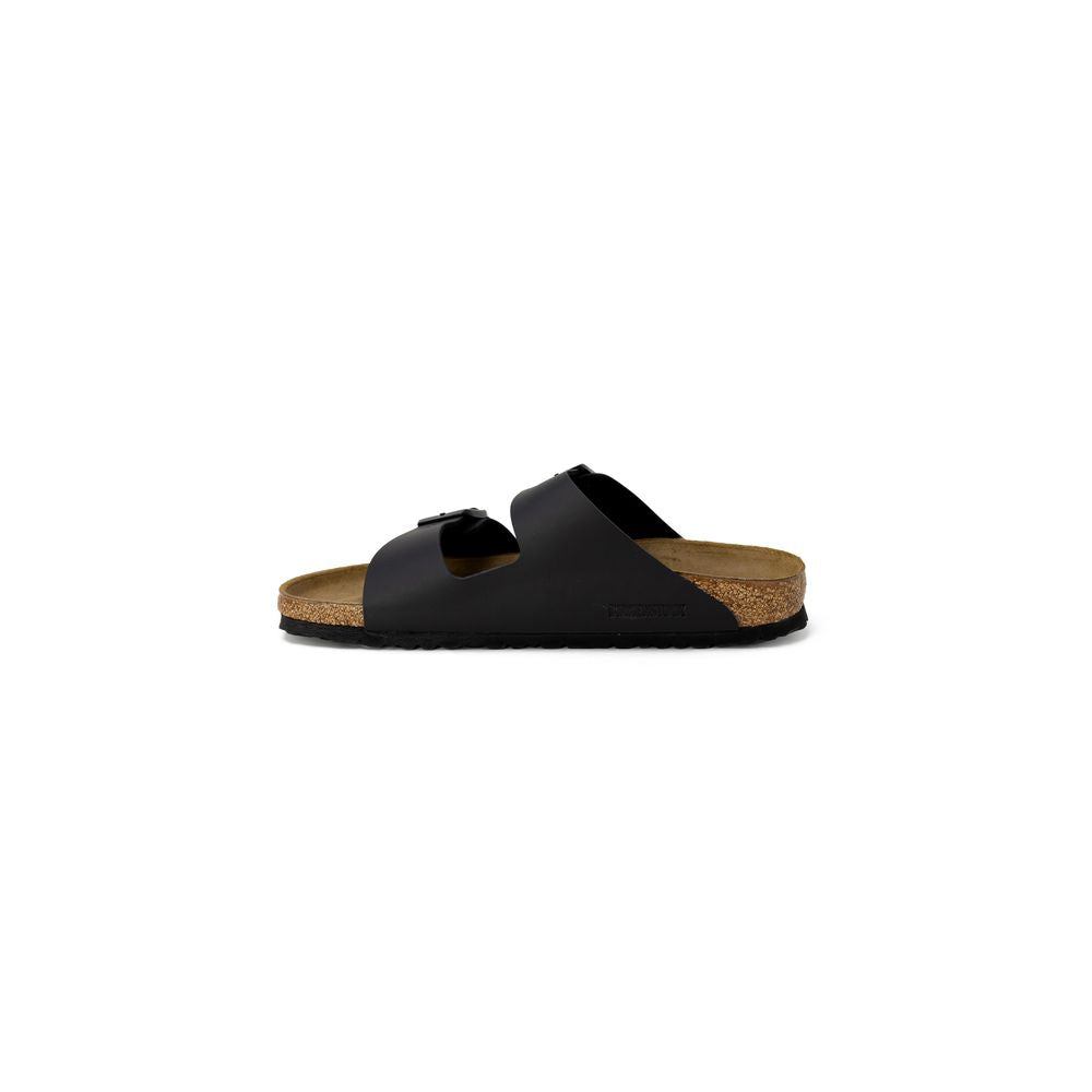 Birkenstock Schwarze flache Sandalen