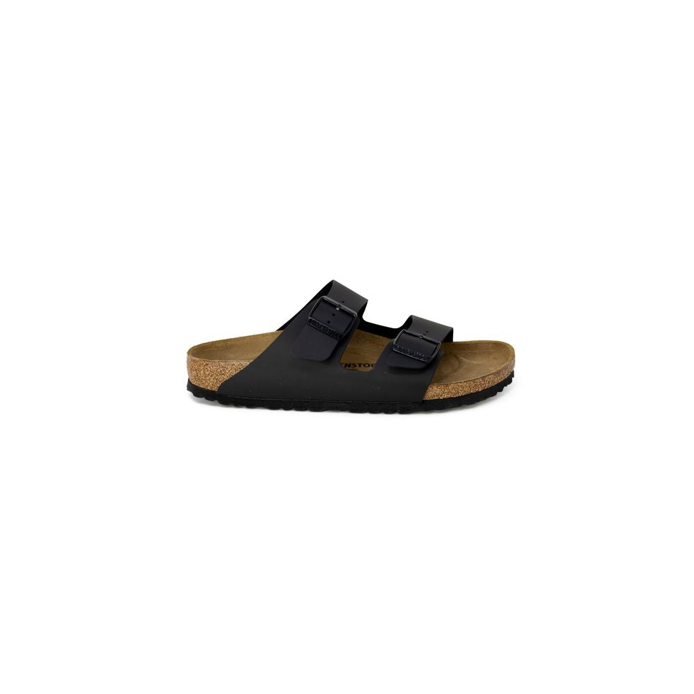 Birkenstock Schwarze flache Sandalen