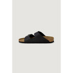 Birkenstock Schwarze flache Sandalen