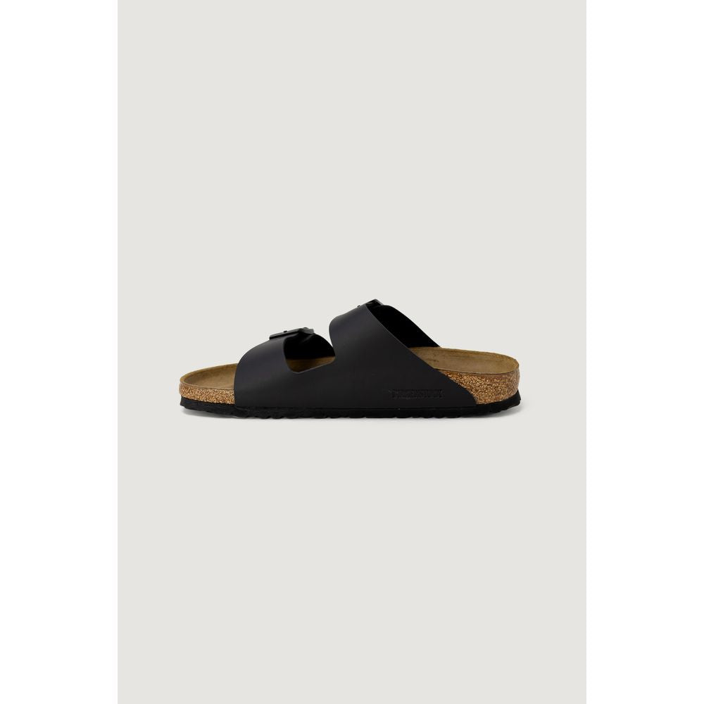 Birkenstock Schwarze flache Sandalen