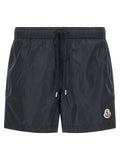 Blaue Cargo-Shorts aus Polyamid Moncler