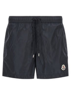 Blaue Cargo-Shorts aus Polyamid Moncler