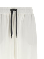 Weiße Baumwoll-Jogginghose (Trainingshose)