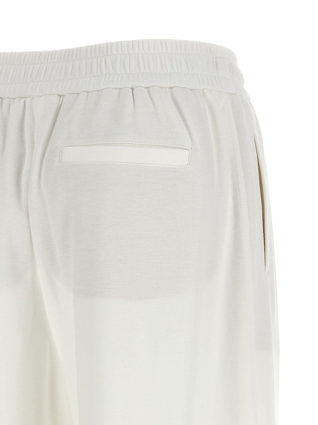 Weiße Baumwoll-Jogginghose (Trainingshose)