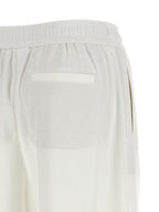 Weiße Baumwoll-Jogginghose (Trainingshose)