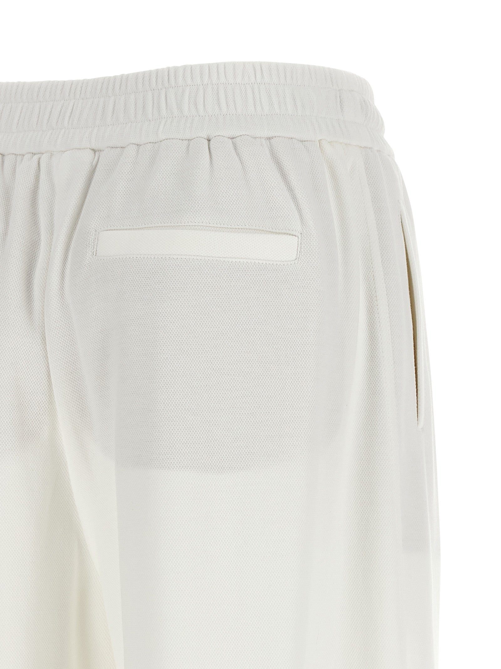 Weiße Baumwoll-Jogginghose (Trainingshose)