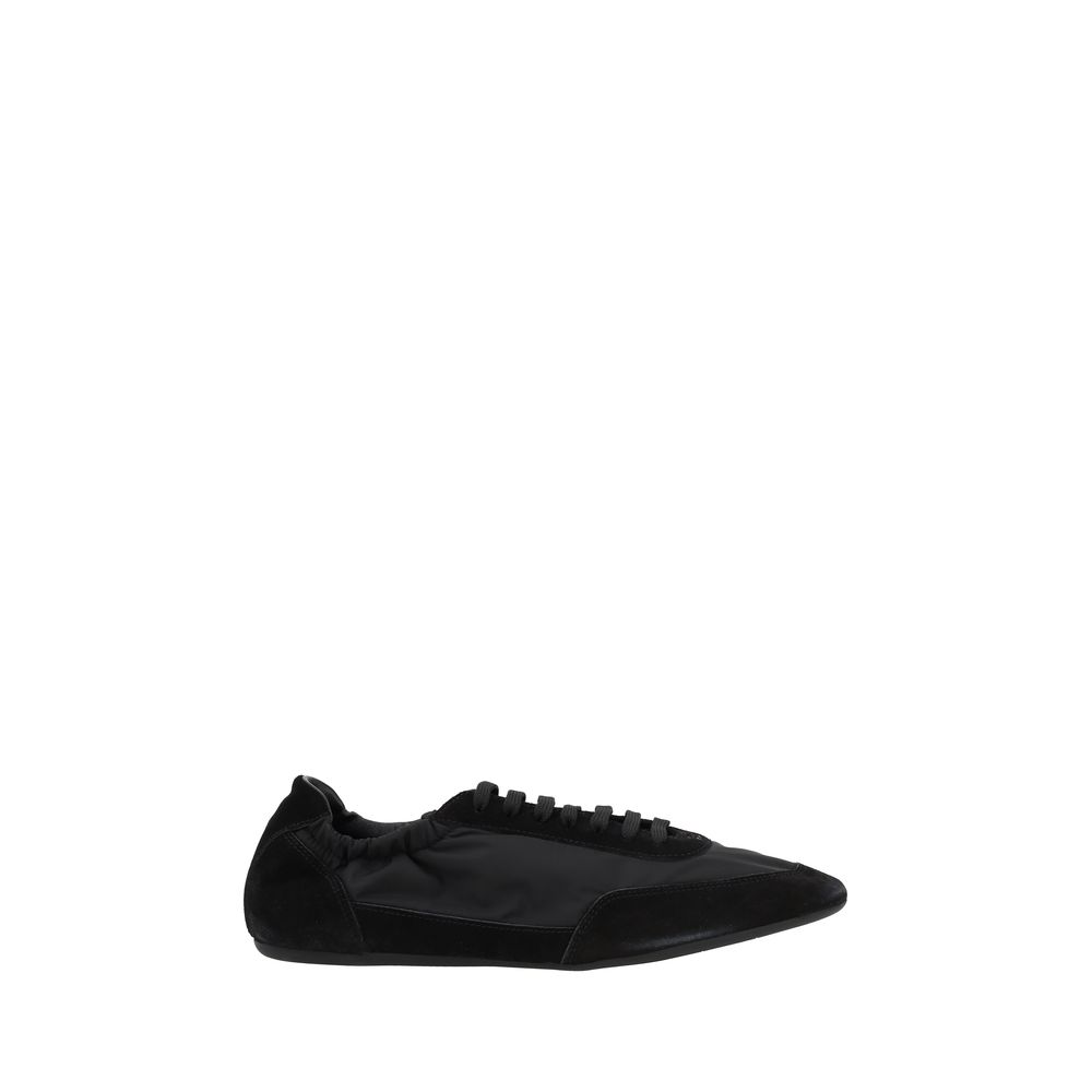 Schwarze Sneaker aus recyceltem Polyamid