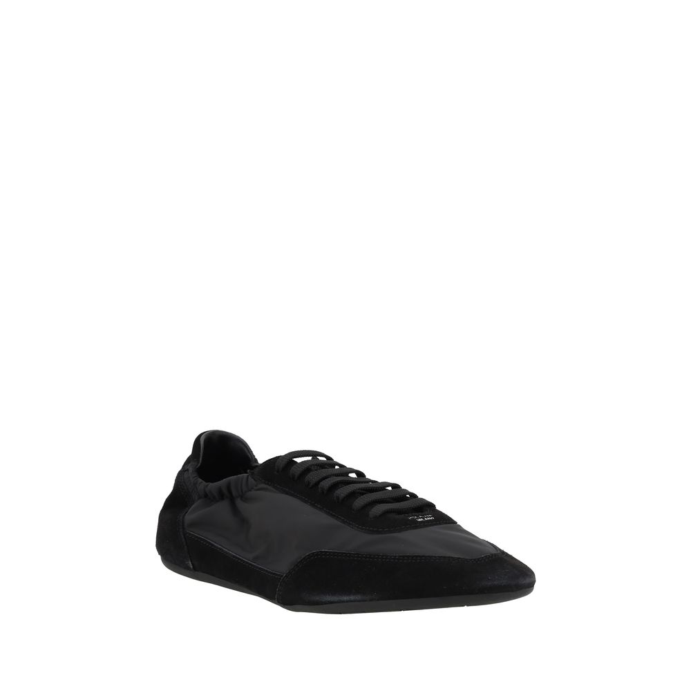 Schwarze Sneaker aus recyceltem Polyamid
