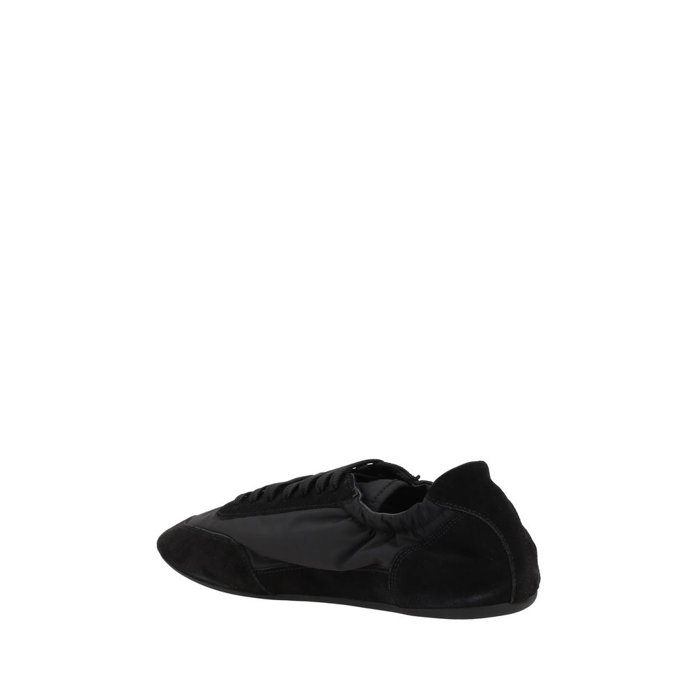 Schwarze Sneaker aus recyceltem Polyamid