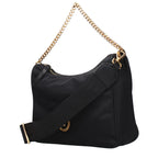 Schwarze Stoffhandtasche