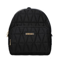 Schwarzer Rucksack aus Stoff
