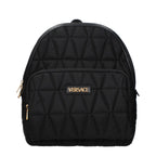 Schwarzer Rucksack aus Stoff