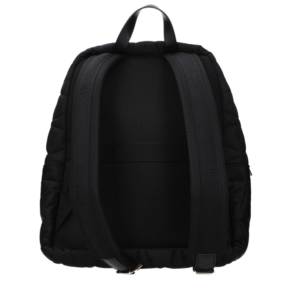 Schwarzer Rucksack aus Stoff