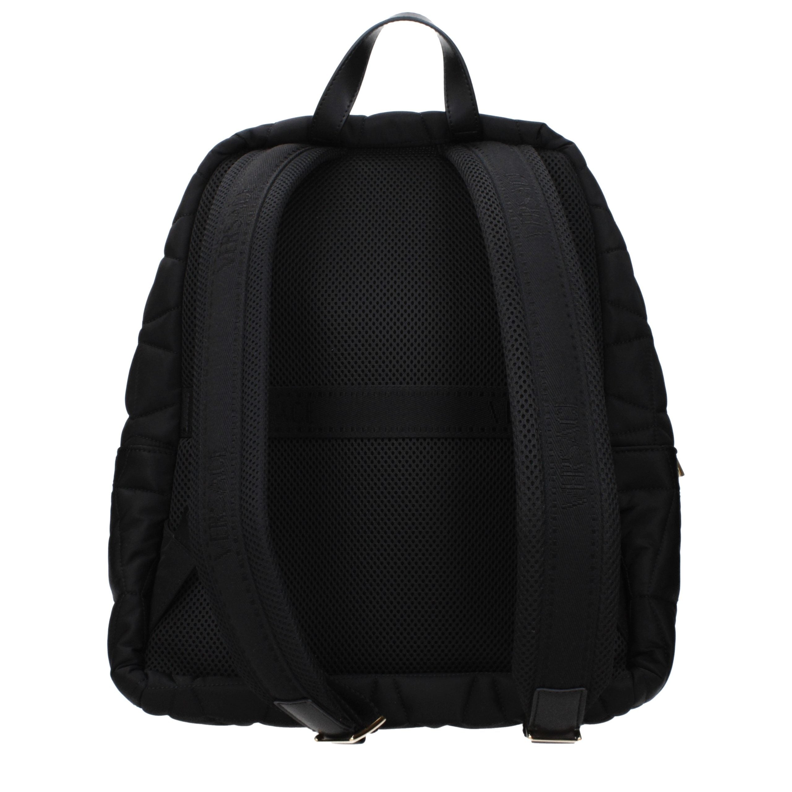 Schwarzer Rucksack aus Stoff