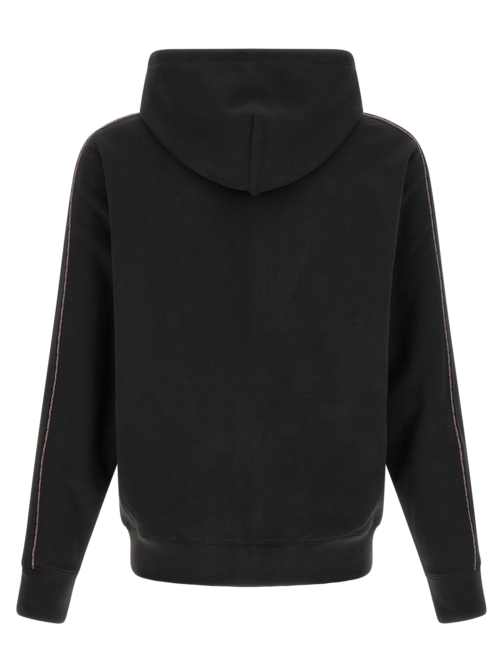 Schwarzer Baumwoll-Sweatshirt
