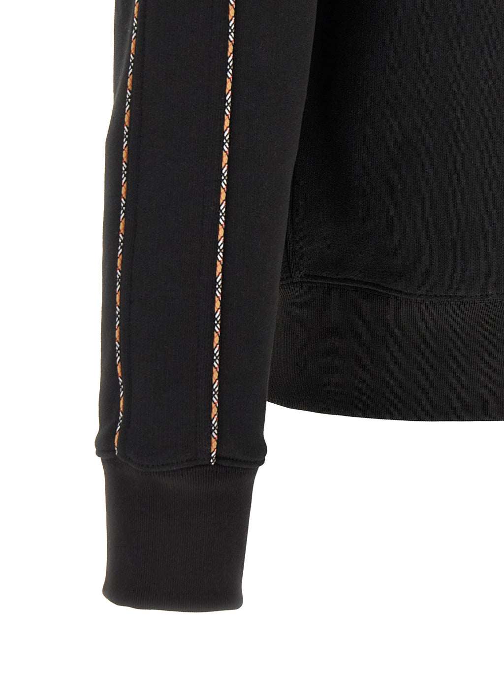 Schwarzer Baumwoll-Sweatshirt
