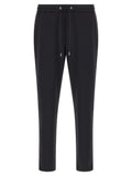 Schwarze Polyamid-Jogginghose (Trainingshose)