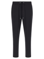 Schwarze Polyamid-Jogginghose (Trainingshose)