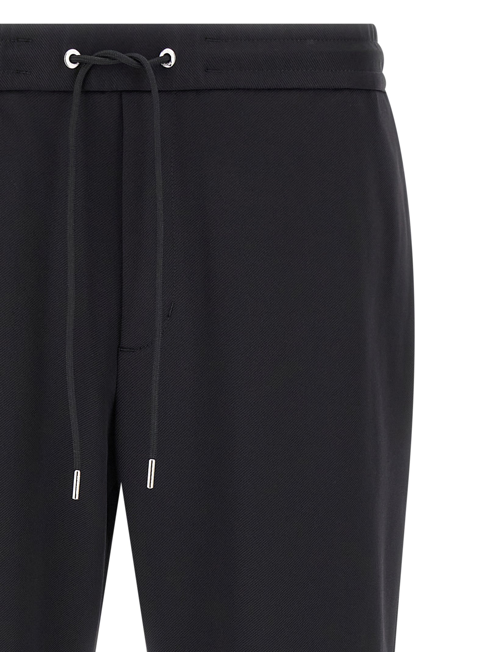 Schwarze Polyamid-Jogginghose (Trainingshose)