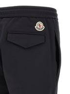 Schwarze Polyamid-Jogginghose (Trainingshose)