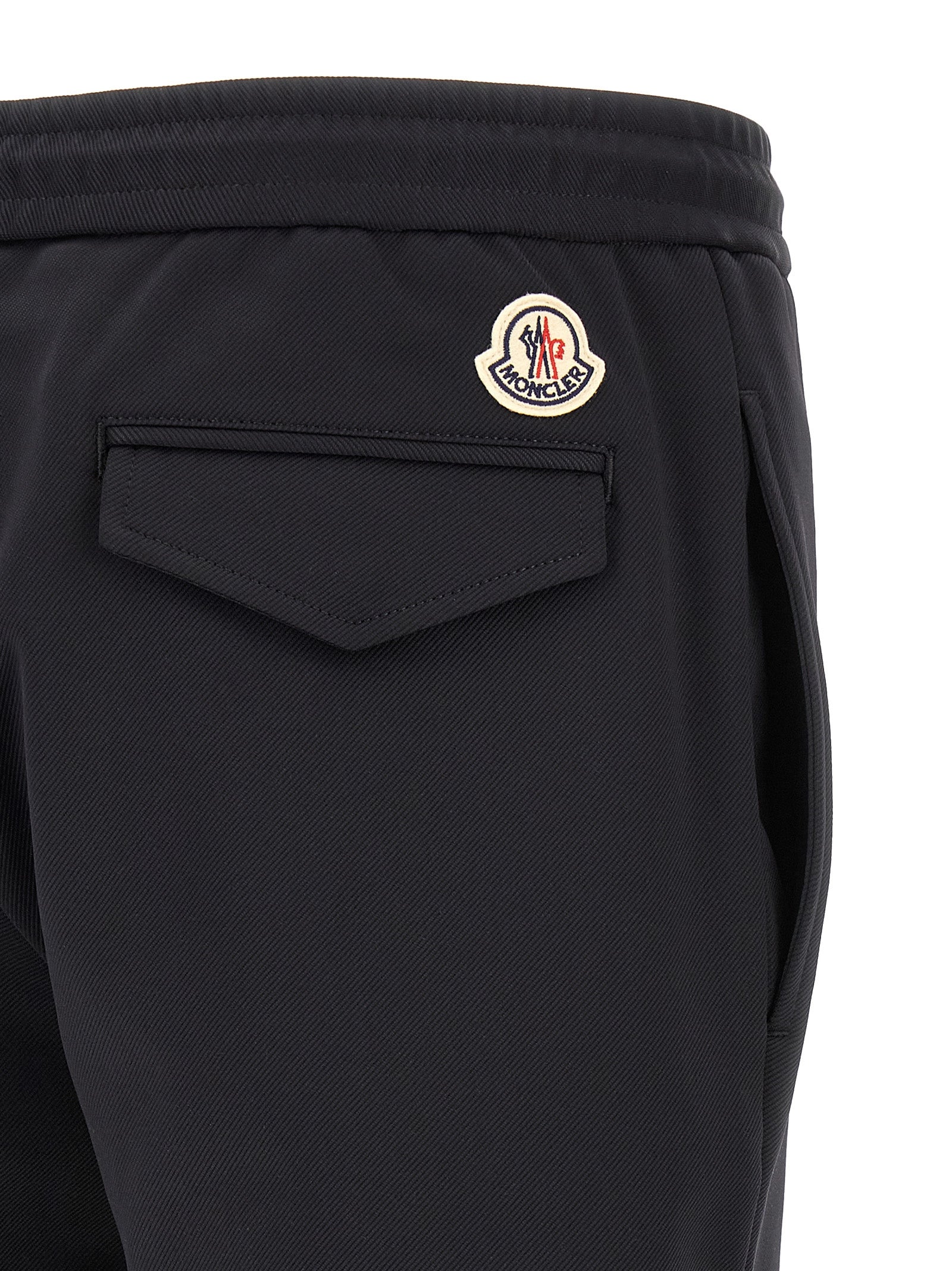 Schwarze Polyamid-Jogginghose (Trainingshose)
