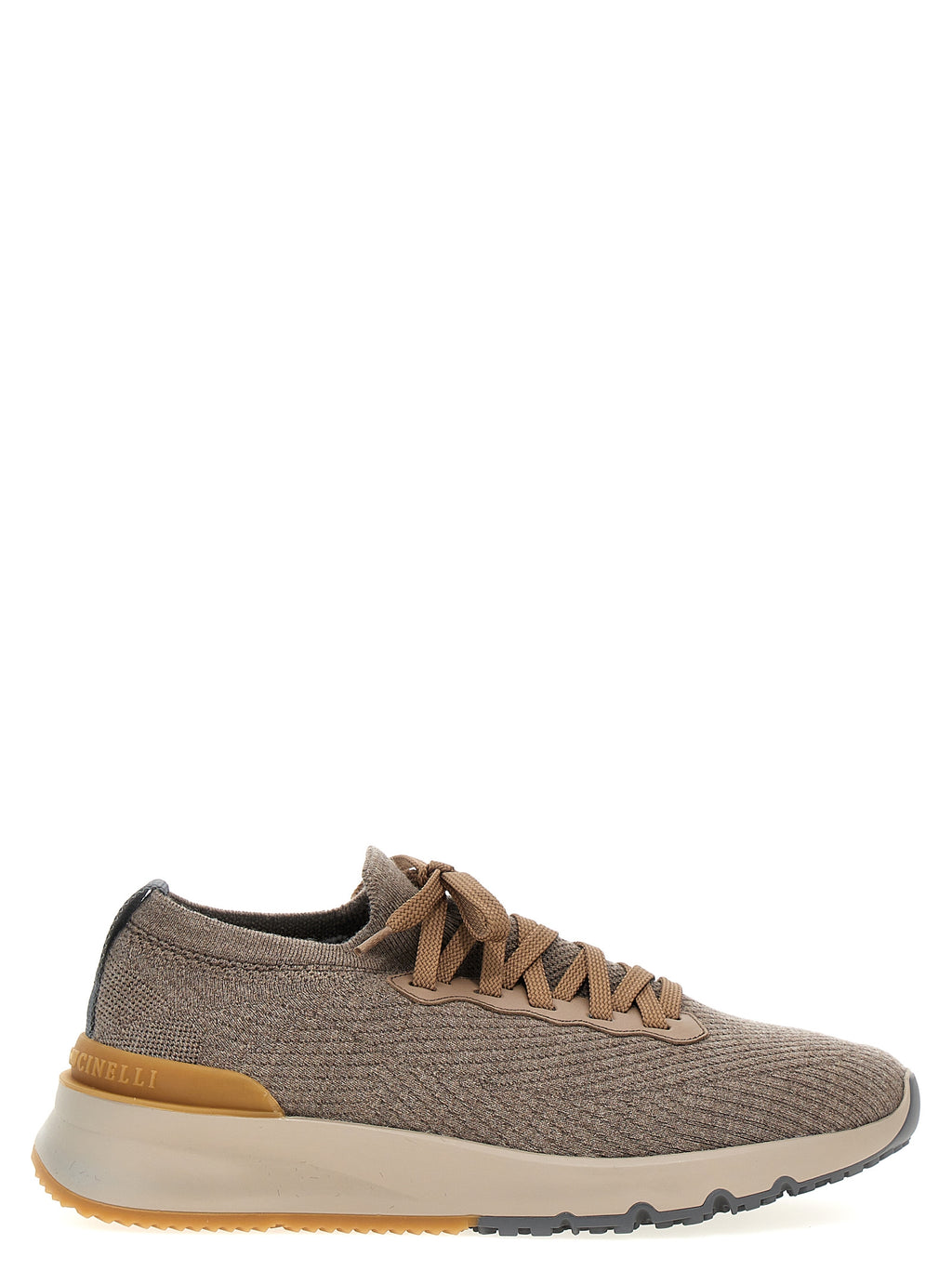 Graue Woll-Sneaker mit niedrigem Schaft
