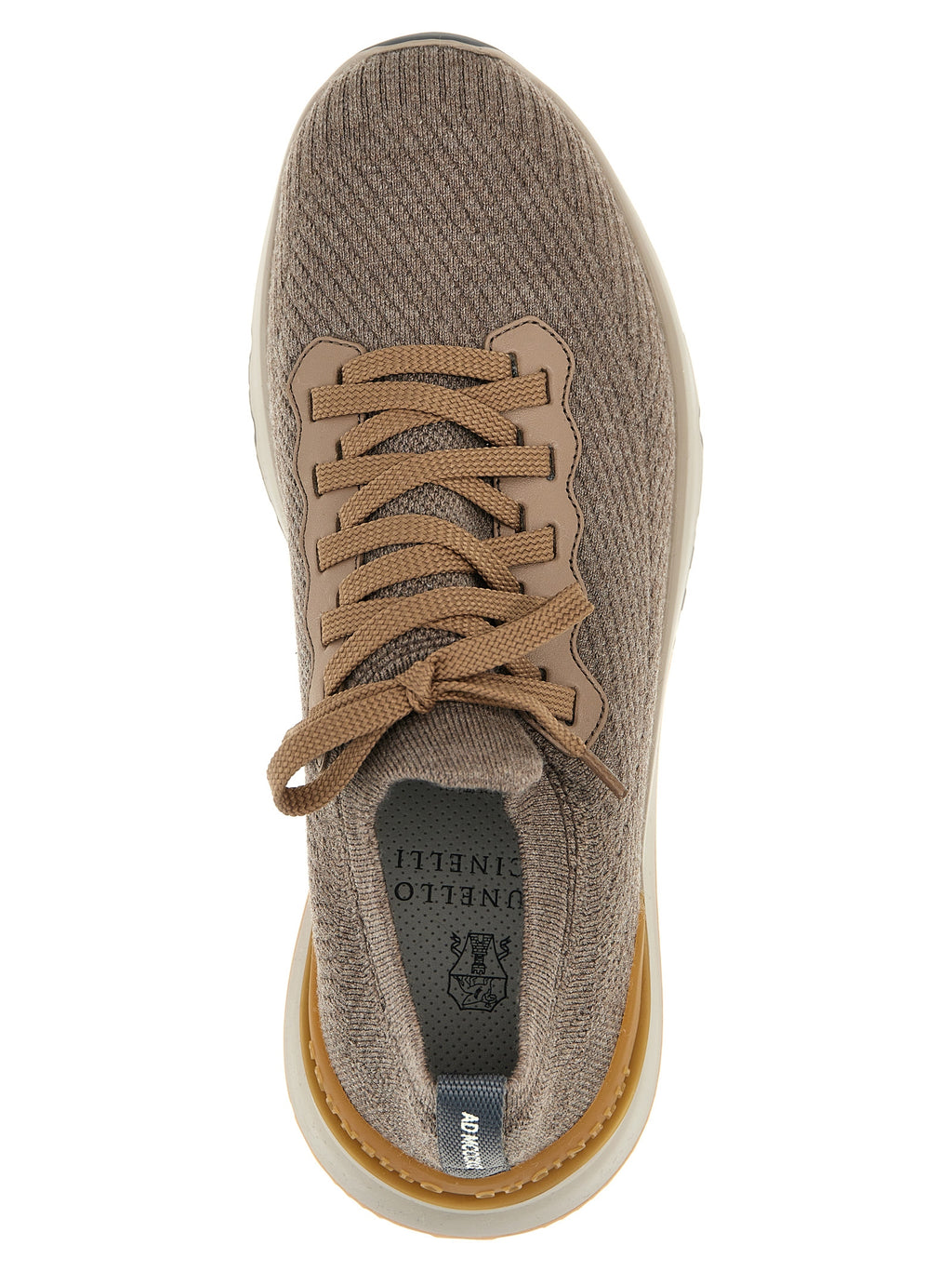 Graue Woll-Sneaker mit niedrigem Schaft