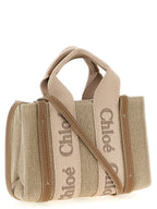 Multicolor Linen Handtasche