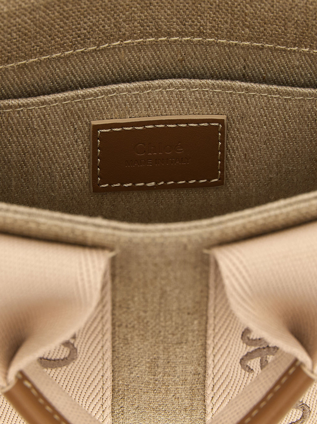Multicolor Linen Handtasche