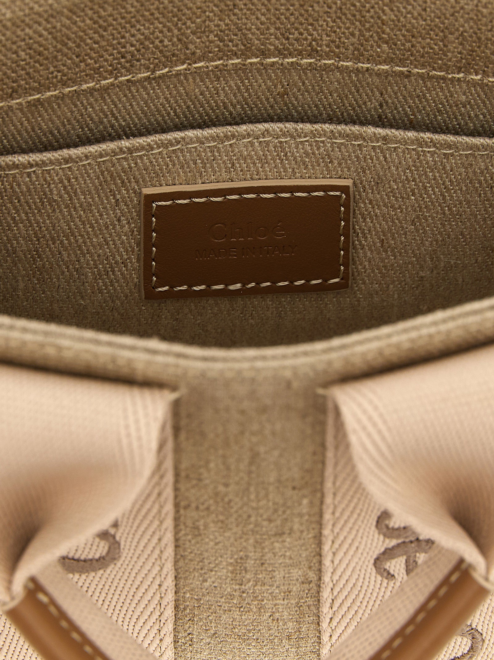 Multicolor Linen Handtasche