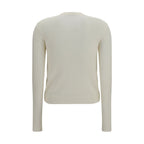 Beige Polyamid-Strickjacke